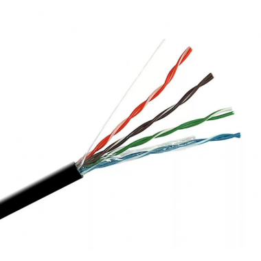 Сетевой кабель F/UTP (24 AWG), кат.5Е экран, 4 пары, LDPE